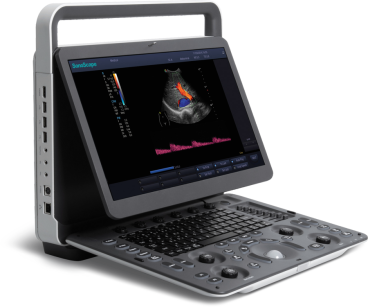 Ultrasonograf przenośny SonoScape E2 z głowicą liniową 4-16 MHz i convex 1-7 MHz
